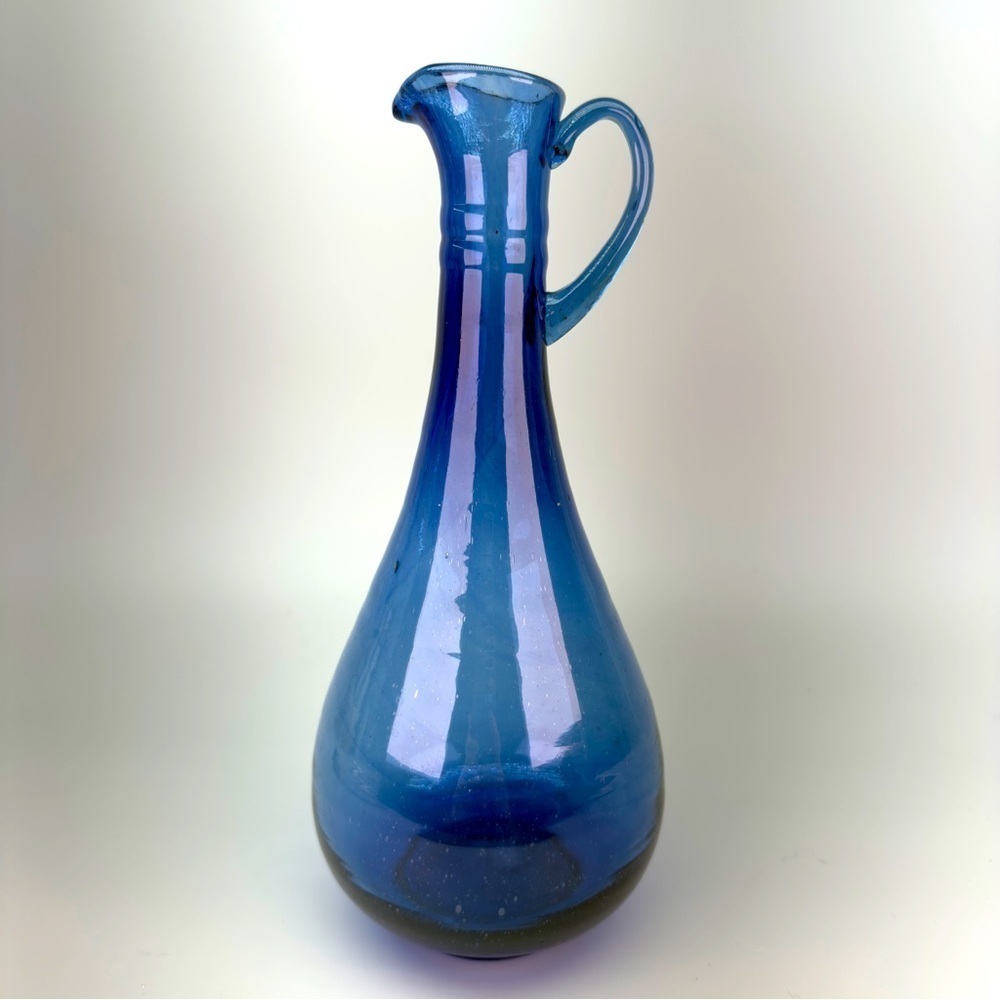 Vintage Batsheva Hand Blown 
Cobalt Blue Decanter